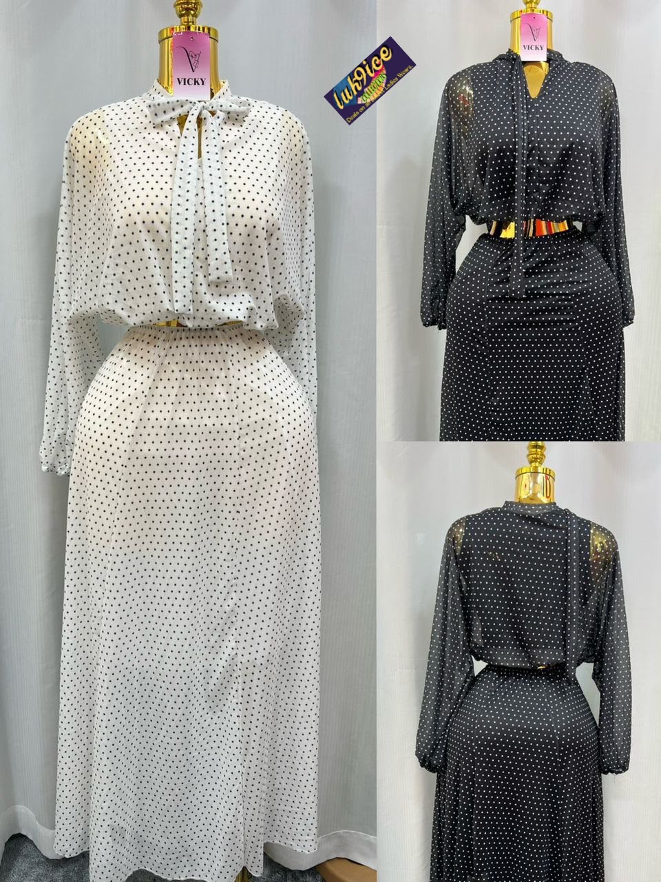 Chiffon gown