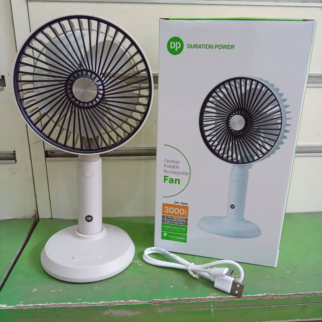 Rechargeable table fan