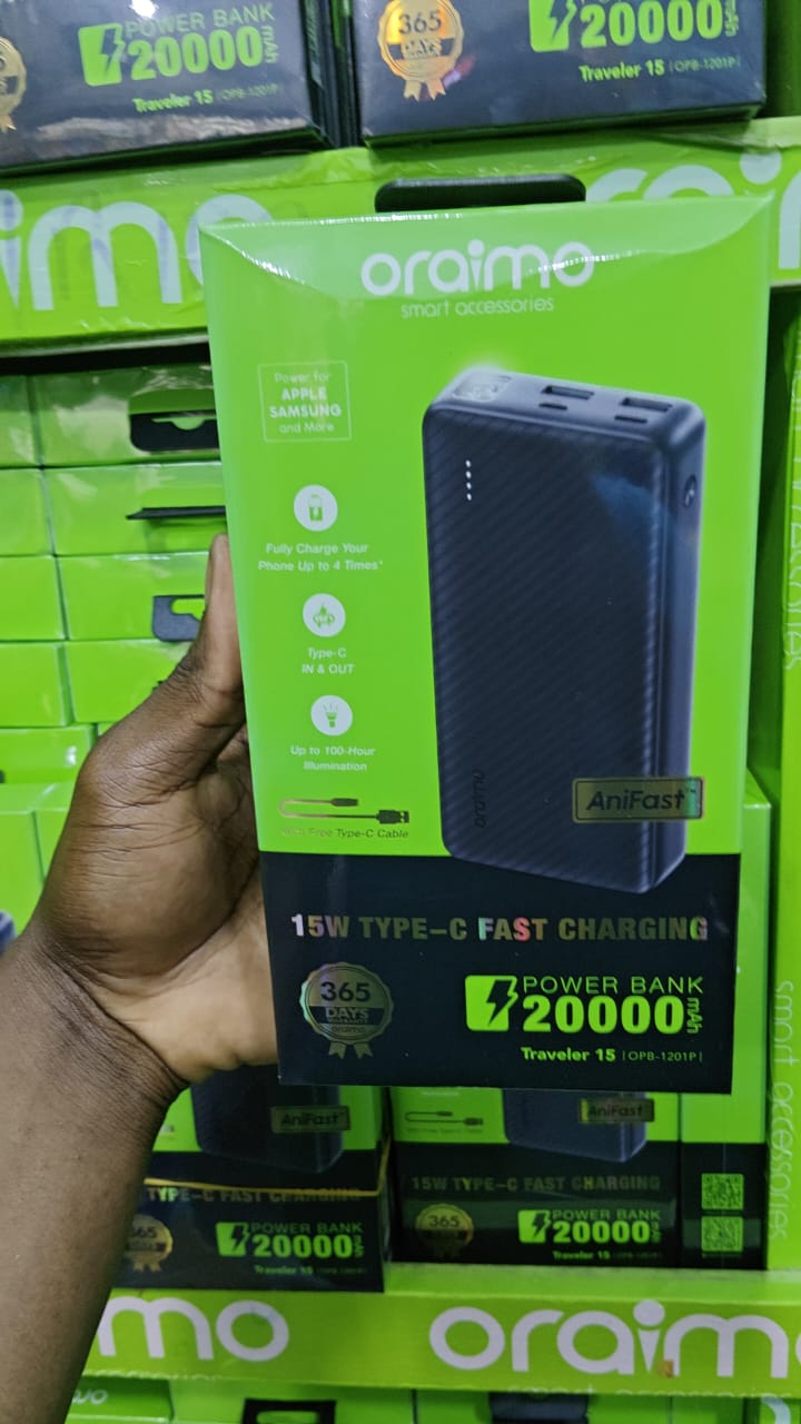 ORAIMO Traveler 15 - 20,000mAh 15W Fast Charging Power Bank (OPB-1201P)