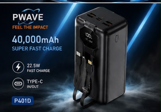 Pwave P601D 60000MAH super fast charge power bank