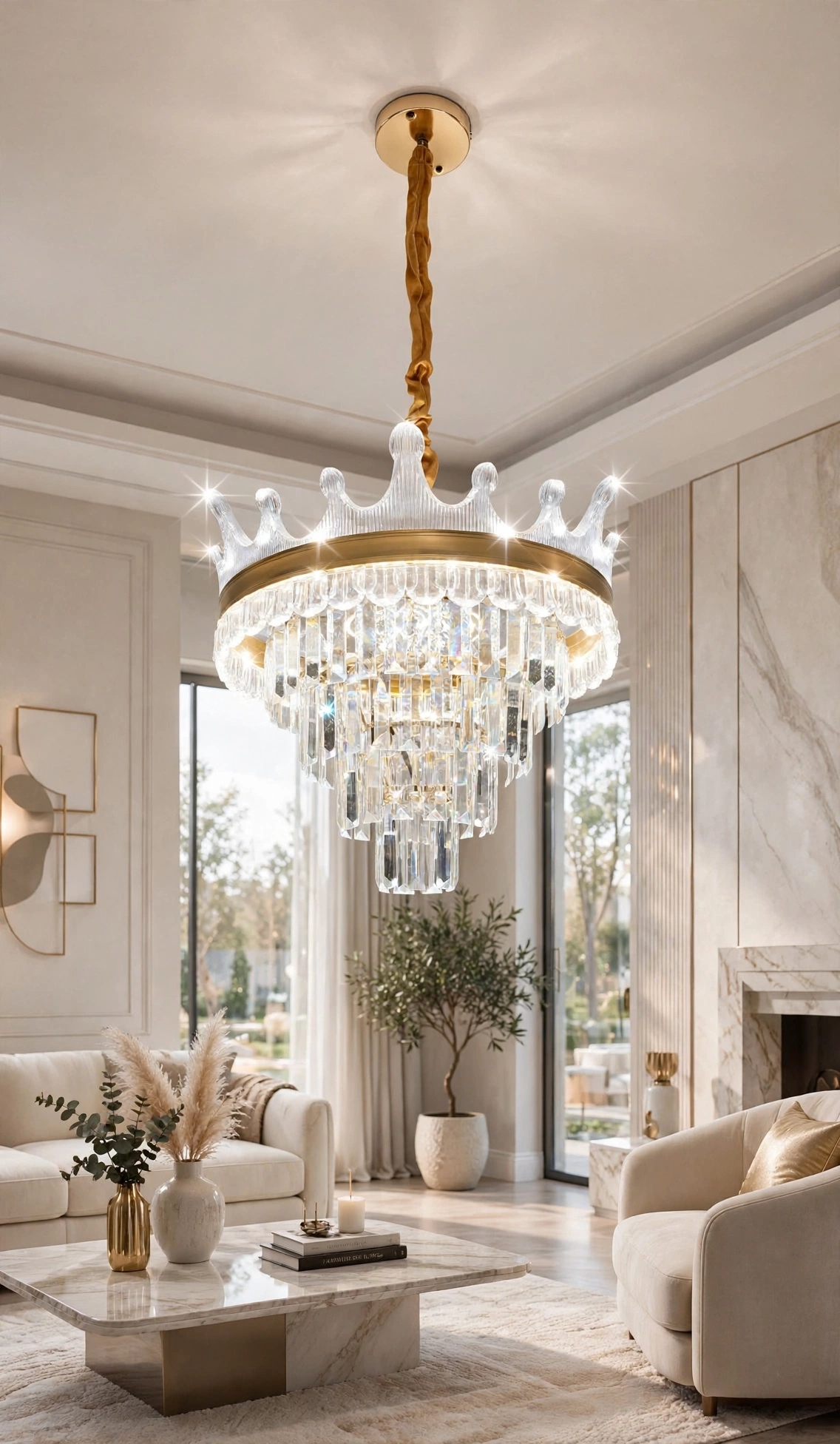 LED crystal chandelier