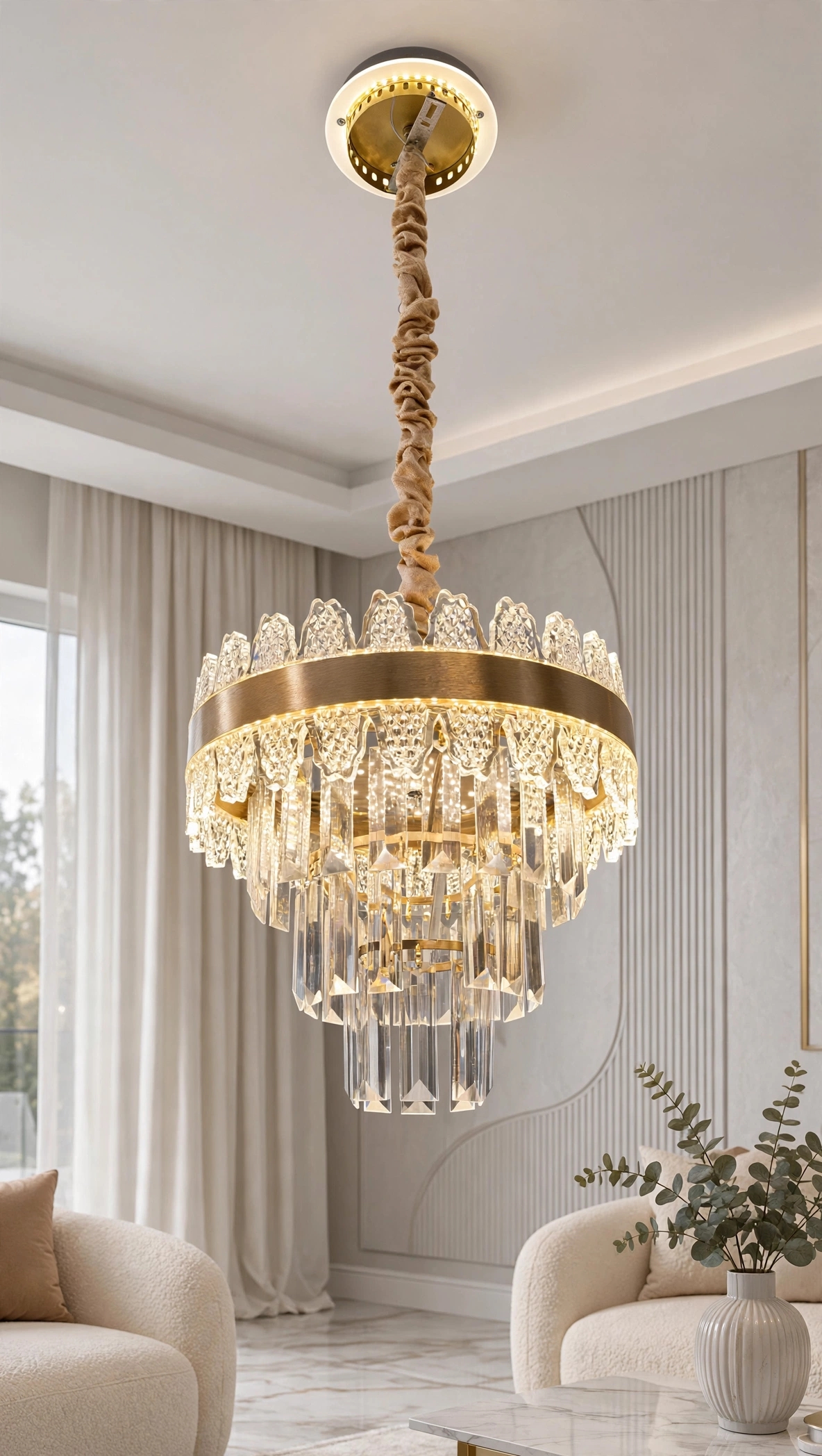 LED crystal chandelier