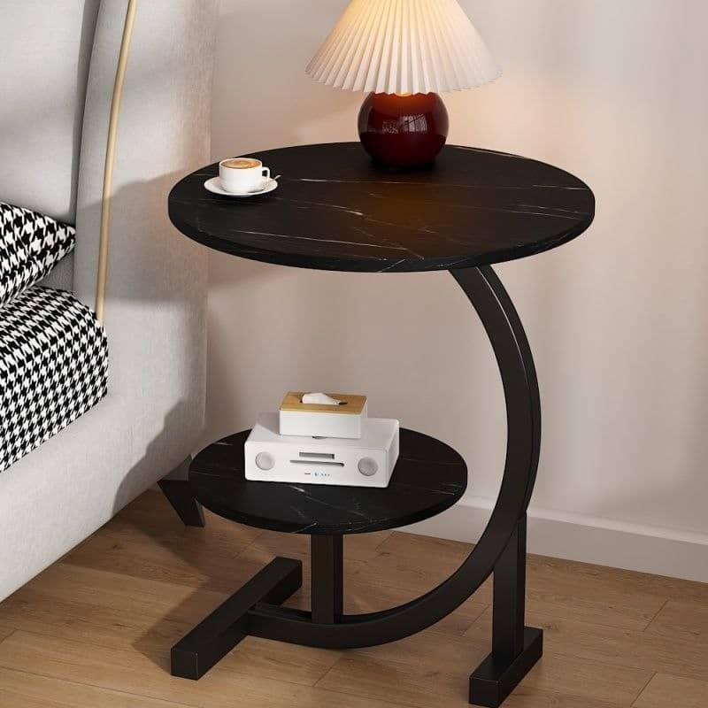 Brown side stool